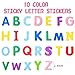 Natonhi 1050Pcs Letter Stickers Foam Letter Stickers,10 Colors Self Adhesive A-Z Alphabet Stickers Craft Supplies Stickers for Kids School Project Party Decorations（1.1x 0.9 in）