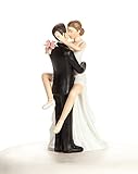 Wedding Collectibles Personalized Funny Sexy Wedding Bride and Groom Cake Topper Figurine: Bride Hair: Custom Hair Color Available