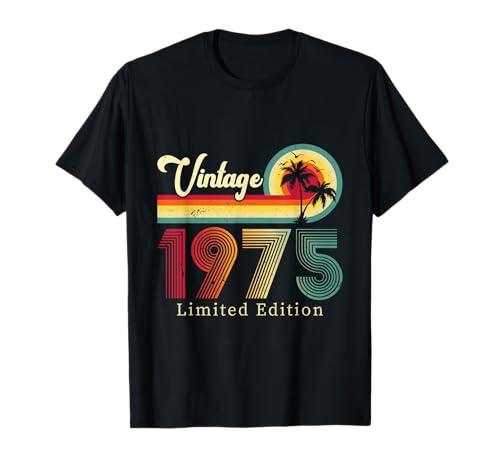 Vintage 1975 Edición Limitada 48th Birthday Tee 48 años Camiseta