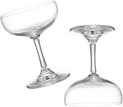 CIYODO 2 Peças De Vidro De Coquetel Retrô Flautas De Casamento Copos De Cristal Copos De Vinho De Cristal Suporte De Vinho Copo De Coquetel Copo De Uísque Copo De Vinho Tinto Copo De