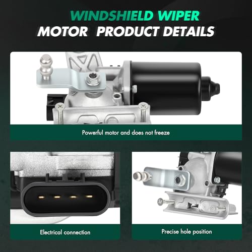 Image of SCITOO Windshield Wiper Motor Replacement fit for 2003-2010 for Dodge for Ram 1500,Replaces OEM: 55077098AG,55077098AH