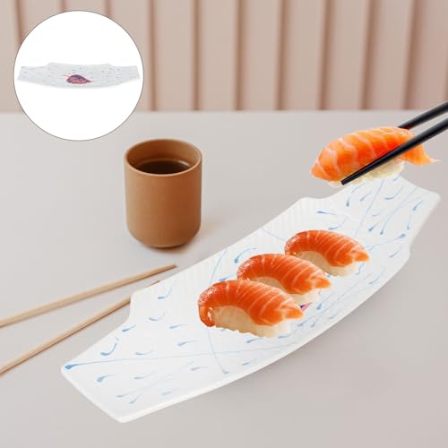 Plato Decorativo Cerámico Forma Pez para Sushi miniatura 7