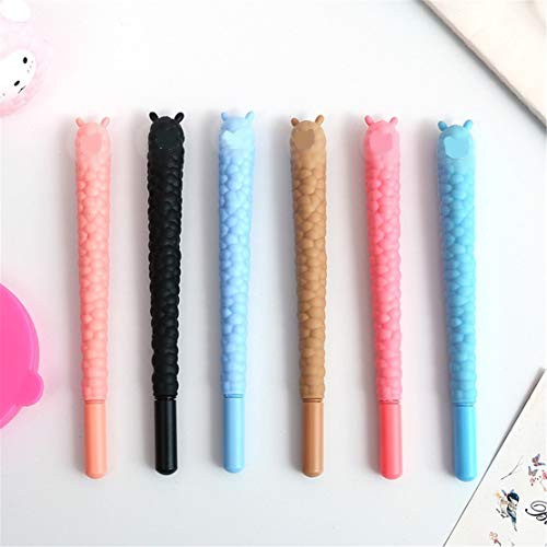 Bolígrafos gel tinta negra animal 8 pcs miniatura 2
