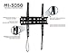 Mount-It! Low Profile TV Wall Mount Fixed TV Bracket for Flat Screens 32 inch - 55 inch LED, LCD, and Plasma Television - 77 lbs Capacity, 1.1