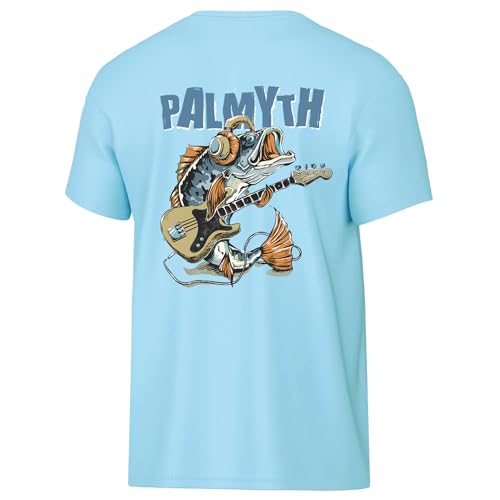 Image of Palmyth Boys Fishing Shirt Short Sleeve UPF 50+ Youth Performance T-Shirt