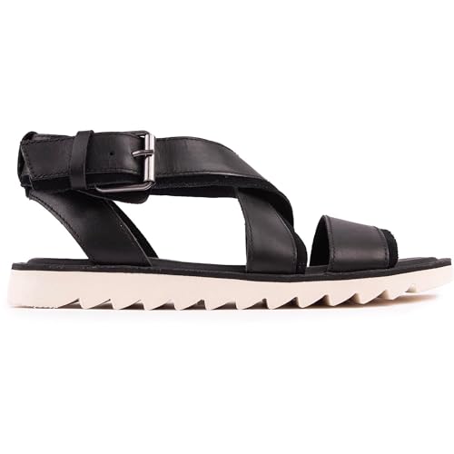Sandales Toms Sidney Tread femme noir 35.5 nu-pieds d'été confortables à semelle crantée