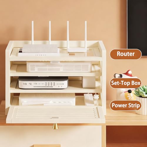 Boîte de rangement de routeur et décodeur en taille Small