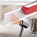 39 Inch Shower Threshold Water Dam Barrier,Silicone Shower Door Bottom Seal for Water Stopper,Flexible Edge Trim for Kitchen Sink Splash Guard,Self Adhesive Water Blocker for Bathtub,Transparent