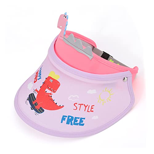 Baby Kids Sun Hat Fishing Hiking Beach Sports Wide Brim Sun Protection Visor Cap Boys Girls Cute Dinosaur Hat Cap #TOP9