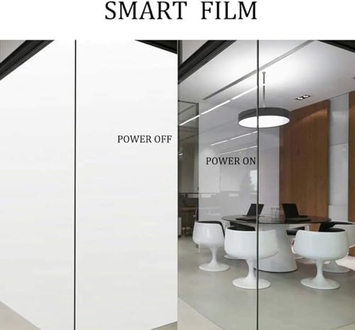 Image of Switchable Adhesive Smart Film PDLC Electronic Smart Tint Glass Sticker for Home Office Window, 8.2Inch x 11.8Inch