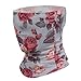LDGSUPH Red Roses Floral Neck Gaiter for Adult Soft Dust-proof Windproof Face Cover Fashion Neck Cozy Gator Scarf Multipurpose Sunscreen Breathable Bandana Face Mask Scarf