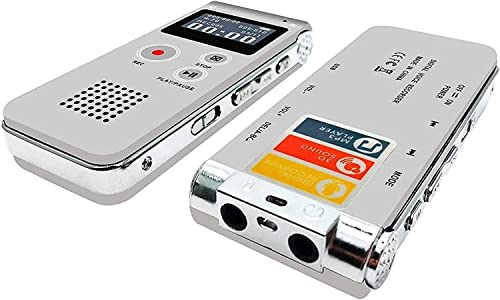 Digital Voice Recorder, Mp3 Dictaphone With Playback, Rechargeable Tape Dictaphone Recorder For Lectures, Meetings, Interviews, Mini Audio Recorder, Mp3 Player (16Gb) #TOP2