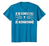 Ce drôle de motif humoristique ironique JE RONFLE PAS JE RONRONNE avec une tête de chat avec une moustache est la tenue idéale a porter et le cadeau humour a offrir aux hommes & femmes & enfants qui dorment et ronflent au moment de leur sieste et sommeil.
