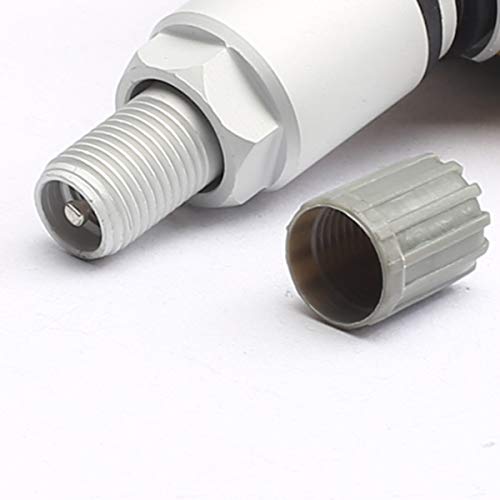 CENTAURUS (Pack of 100) Plastic Gray Tire Valve Stem Caps TPMS Tire Cap Gray Repalcement Replacement for Car Truck