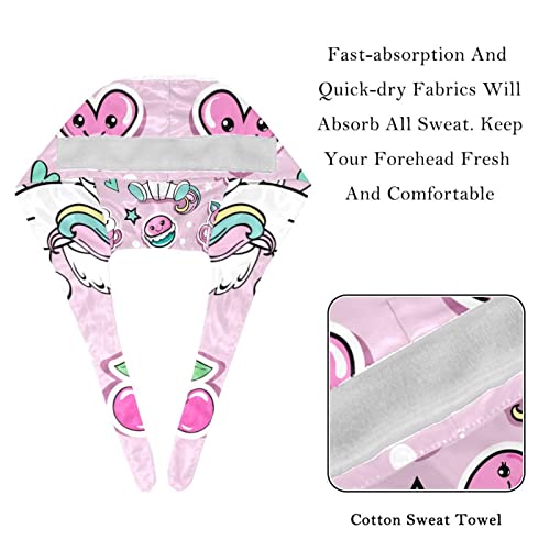Chapeaux de travail licorne anti-transpiration réglables x2 - 4