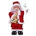 Giocattoli musicali di Babbo Natale, danzante e canto gioca sassofono Babbo Natale bambola ornamenti divertenti decorazioni di Natale per bambini regali