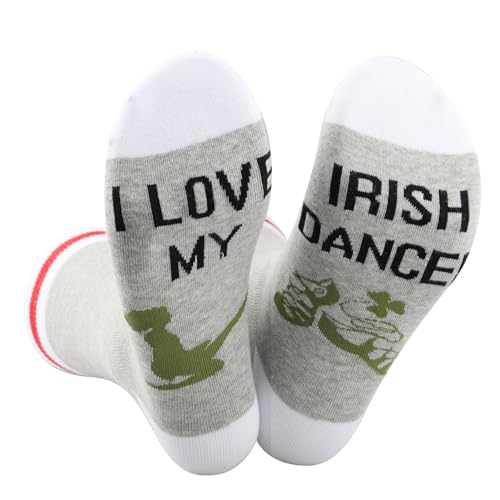 TSOTMO Irish Dancer Novelty Socks Gift Irish Dance Dancing Gift Irish Gift Irish Dance Lovers Gift, Irish Socks, One size