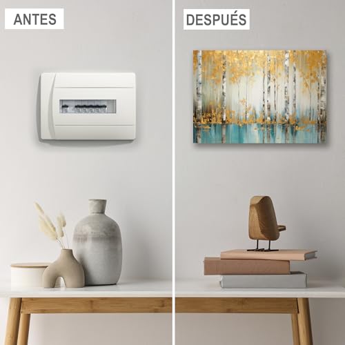 Miniatura 3 de Lafabricadelcuadro Tapa Contador De Luz Decorativa Cuadro Cubre Contador Eléctrico En Madera Mdf Disponible En 40 Diseños Y 2 Tamaños - Medida Externa Pc 119, 46x32 Cm