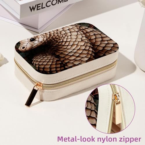 Boîte à bijoux spacieuse Pangolin coffret de rangement bagues et colliers