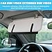 Sun Visor Extender for Car, Anti Glare Car Sunshade Blocker Extension Attachment with Adjustable PC Lens Blocks UV & Sunlight for Short People Driver, Safe Driving