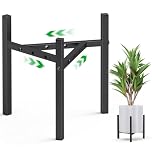 zqiliboyi Metal Plant Stands Indoor Adjustable，Plant Pot Stand 20-30cm,Plant Holder for Outdoor Home Garden Corner Porch, Flower Stand for Living Room Bedroom-Black 1 Pack