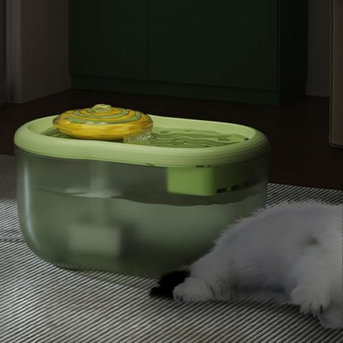 Fuente de agua automática para gatos 2.2L naranja miniatura 5