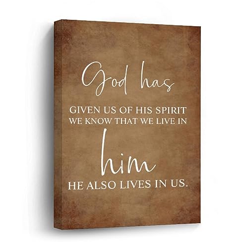 Lienzo enmarcado "God Has Given Us" para una decoración de pared espiritual en tu dormitorio