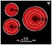 Produktbild K&H Glaskeramikkochfeld NC-6605 [3 ZONEN] - Herdplatte 3 Kochfelder - Kochfeld 3 Platten Autark - Kochplatten 3er - Starkstrom-Anschluss - Kein Stecker Enthalten - 59CM 7000 Watt - 9 Leistungsstufen