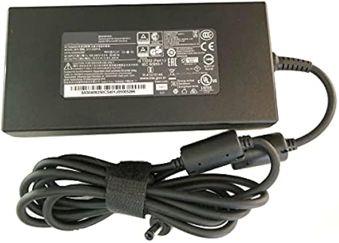 Slim 19.5V 11.8A 230W 5.5x2.5mm Small tip AC Adapter Charger Compatible for Chicony Gigabyte AERO 15-X9-RT5P 15-X9 A17-230P1A A230A020P Laptop Power Supply Adapter Cord