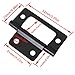ITROLLE 4PCS Non Mortise Door Hinges 52x25mm Black Metal Cabinet/Furniture Hinge Suitable for Jewelry Box/Tool Box/Wooden Case