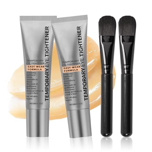 2PCS Perfection Eye Tightener con Pincel, Instant Eye Tightener, Cream Reafirmante Instantánea para Ojos, Crema Tensora de Ojos Instantánea, Reduce Eficazmente las Arrugas