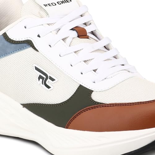 Red Chief Men’s White Running Shoes R1778 - Image 7