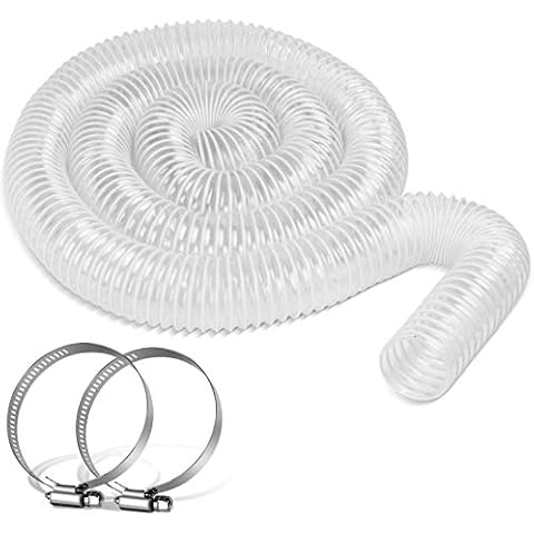 HOSOM 2 1/2" x 10' Dust Collection Hose, Work for Woodshop Dust Collection System and Shop Vacuum System, Anti-Collapse and Heavy Duty Cover
