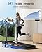 4-in-1 Treadmill, 16% Incline Walking Pad 10KM/H Under Desk Treadmills for Home and Office, Folding Treadmill with 2.5 HP Quiet Brushless, 136KG Capacity