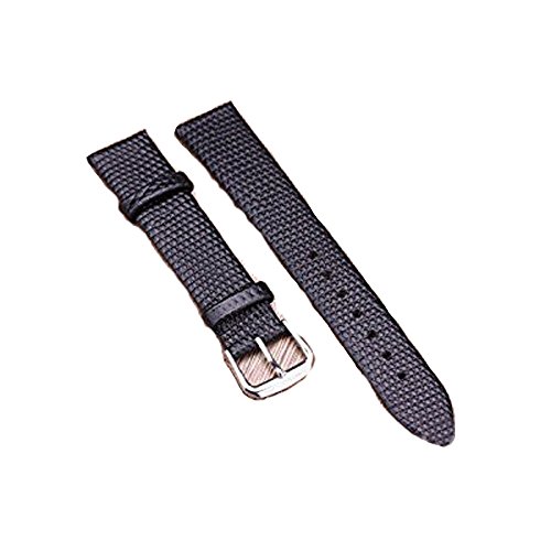 KOLIGHT Bracelet de montre en cuir véritable avec motif de lézard noir 14 mm Cover