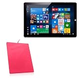 BoxWave Case Compatible with Onda Tablet Onda OBook 10 Pro Tablet (10.1 in) - Velvet Pouch, Soft Velour Fabric Bag Sleeve with Drawstring - Cosmo Pink