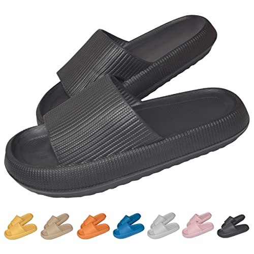 HIDARLING Badeschuhe Herren Damen Badeschlappen Wolke Hausschuhe...