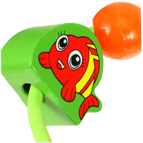 TOYANDONA 3 Pecas contas de madeira em torno brinquedos em torno de contas de brinquedo educacional