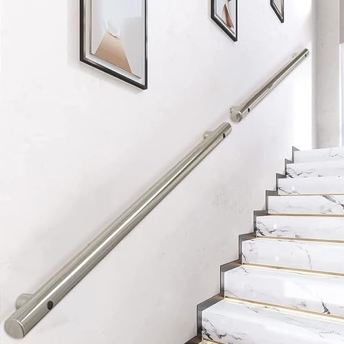 Rambarde d'escalier extérieure anti-chute en inox pour marches glissantes