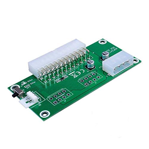 2X(Pc Desktop ATX Dual PSU 24 Pin Power Supply Sync Extender Cable Board L8B7)