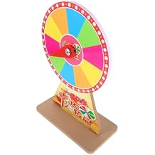 MERRYHAPY 10grids Repeatable Prize Turntable Desktop Raffle Wheel Erasable for Parties Carnivals and Game Draws Lightweight Versatile for Celebrations