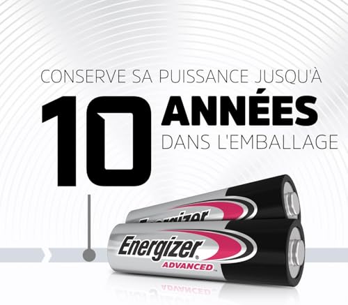 Piles AA Energizer Advanced conservation 10 ans sans plastique