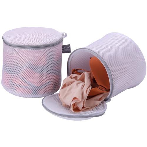 Kimmama Bolsas de Lavandería Malla, Grande Bolsa para Sujetadores, Saco Red con Cremallera, Funda Lencería para Lavar y Secar Ropa Interior, Delicados, Brassiere, Bralette, Prenda Interior