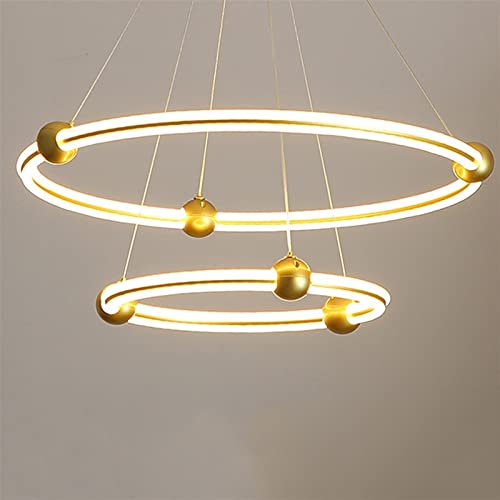 Lumière pendante moderne dorée pour illuminer vos dîners en salle à manger
