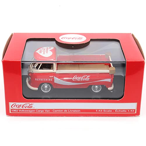 1:43 Scale 1962 Volkswagen T1 Pickup Red/White #TOP1