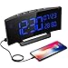 Produktbild Mpow Digitaler Wecker, Digitaluhr mit Temperaturanzeige, Hygrometer, 6.5" LED Alarm Clock, Dual-Alarm, 3 veränderbare Klingeltöne, 6 Helligkeit, Reisewecker, Tischuhr mit Kalender, Wochenende Modus.