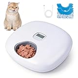 Pet Prime Automatischer Futterautomat für Katzen und Hunde, 6 Mahlzeiten, Digitaler Timer, 2 Kühlakkus, 1-4 Tage Frischehaltung, Intelligenter automatischer Feeder, Automatisierte Futterspender