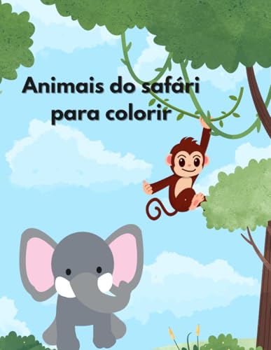Livro de Colorir do Safari: Animais da Savana para Colorir
