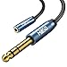 MillSO 6.35 to 3.5 Headphones Adapter, 6.6ft TRS 1/4 to 3.5mm Stereo Cord 6.35mm 1/4 Male to 3.5mm 1/8 Female for Amplifiers, Guitar Amp, Piano, Home Theater Devices, or Mixing Console - 2M/6.6ft