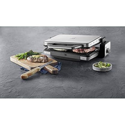 WMF Lono Kontaktgrill 2-in-1, Tischgrill, Plattengriller, Kontaktgrill abnehmbare Platten, spülmaschinenfeste Grillplatten, 2100 W – Bild 3